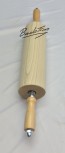 Corrugated wood rolling pin with wooden handles 300 mm